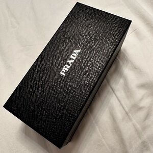 Prada Black Embossed sunglasses EMPTY box.